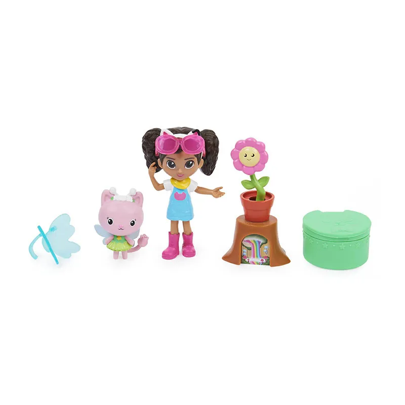 2 Figurines + Acces. Jardin Gabby Maison mag. 6pcs - 36m+-0