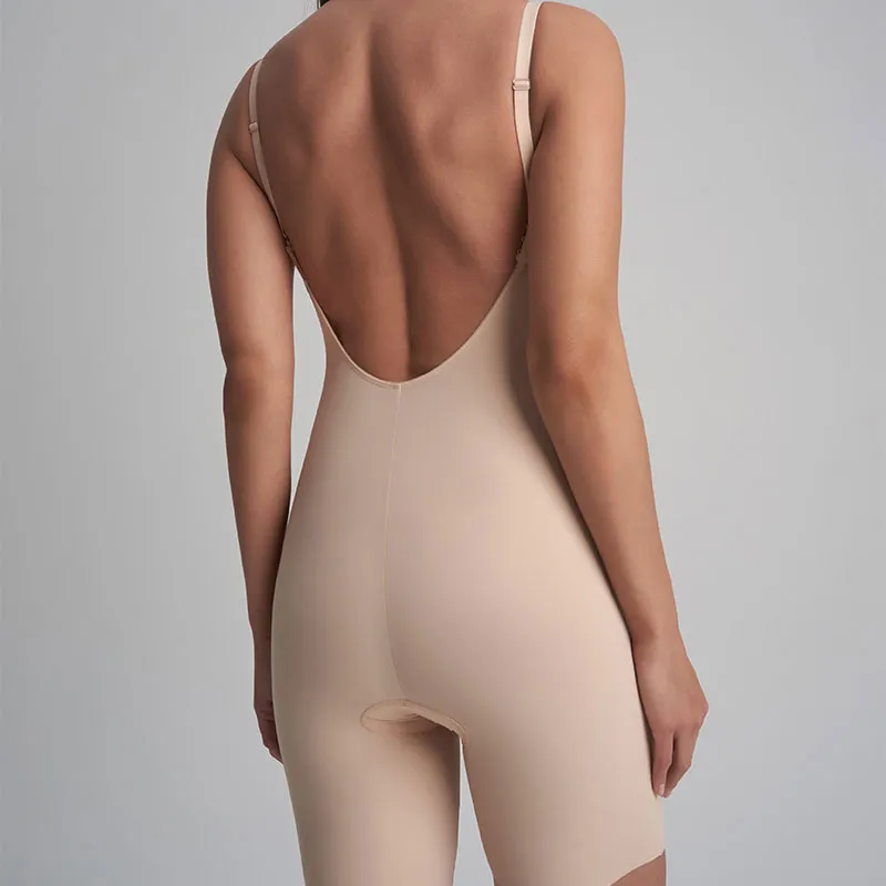 Body décolleté plongeant Gainant - Beige-5