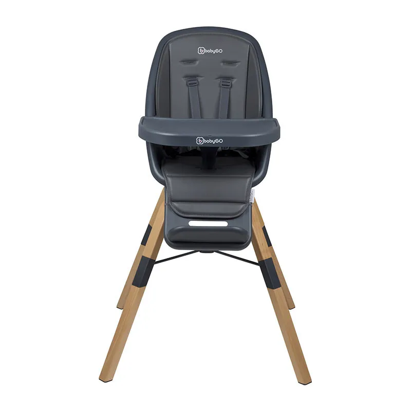 Chaise haute 360° Carou Gris - 6m+-6