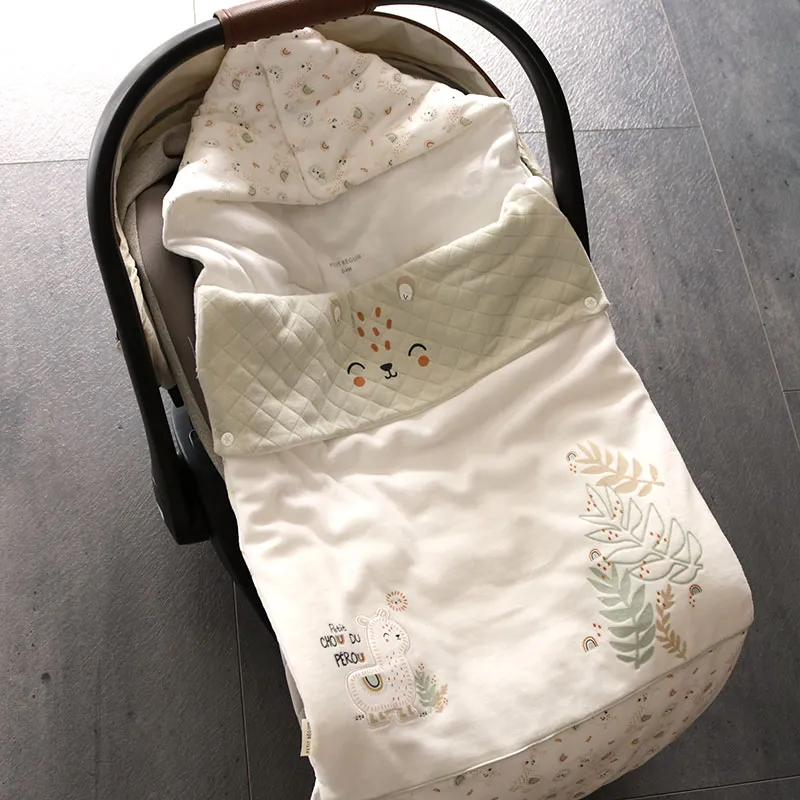 Nid d'ange Petit Chou du Pérou - Blanc/Vert-3