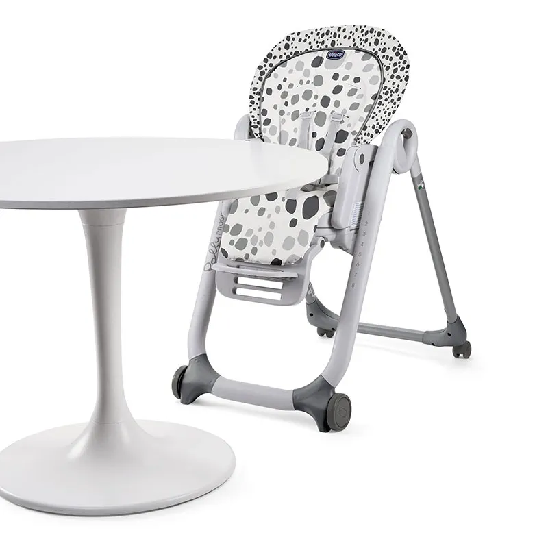 Chaise haute Polly Progres5 Gris - 0m+-2