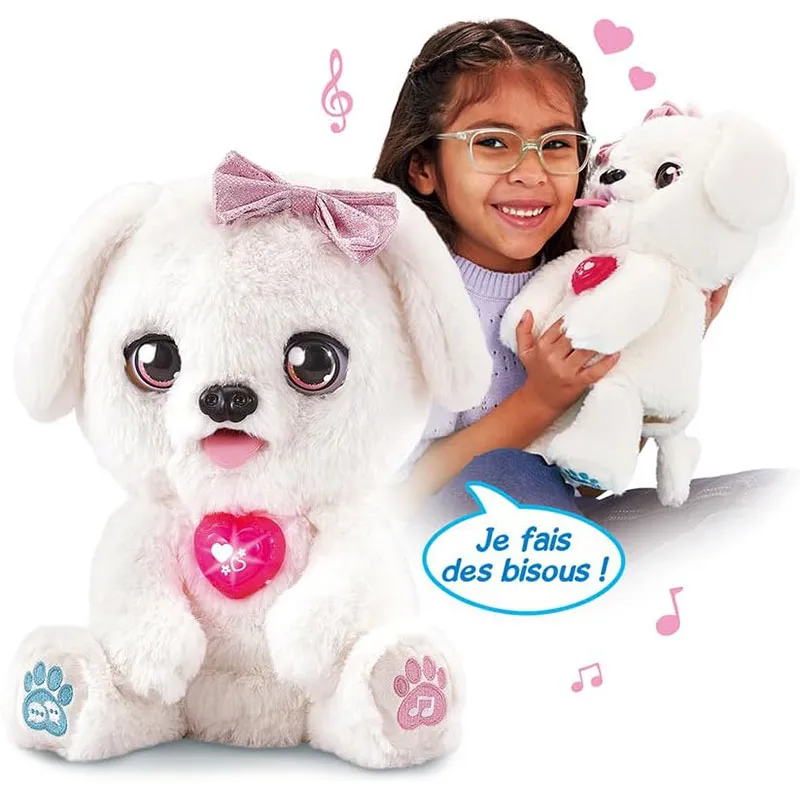Peluche interactive KissKiss, Mon toutou bisous - 36m+-2