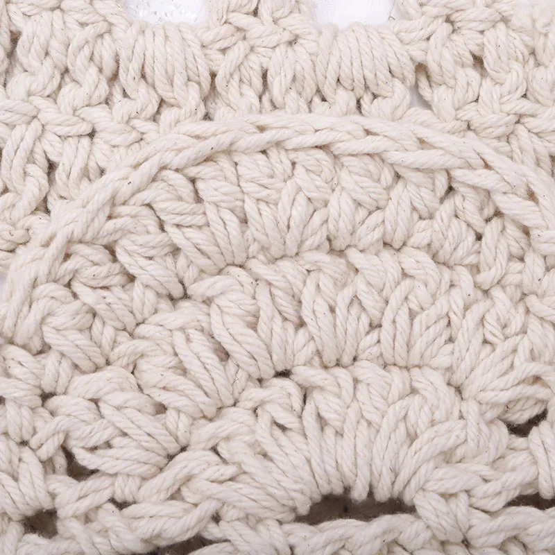 Tapis Coton crochet Alma Ecru - Plusieurs dim. Dispos-2
