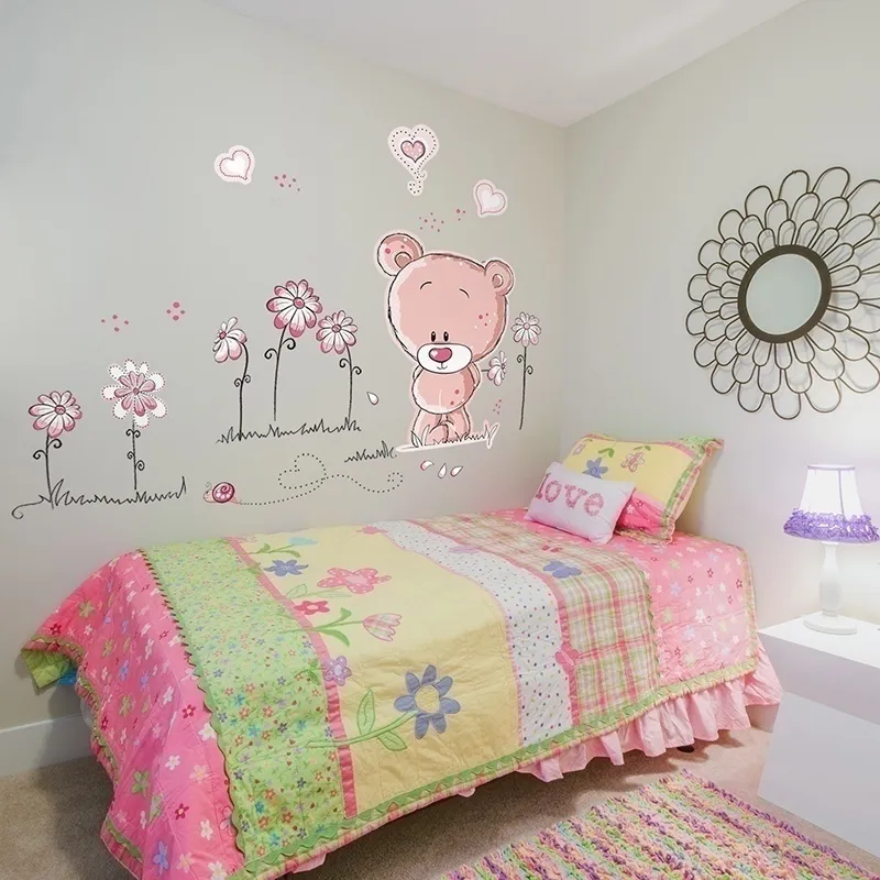 Stickers - Ourson Rose-1
