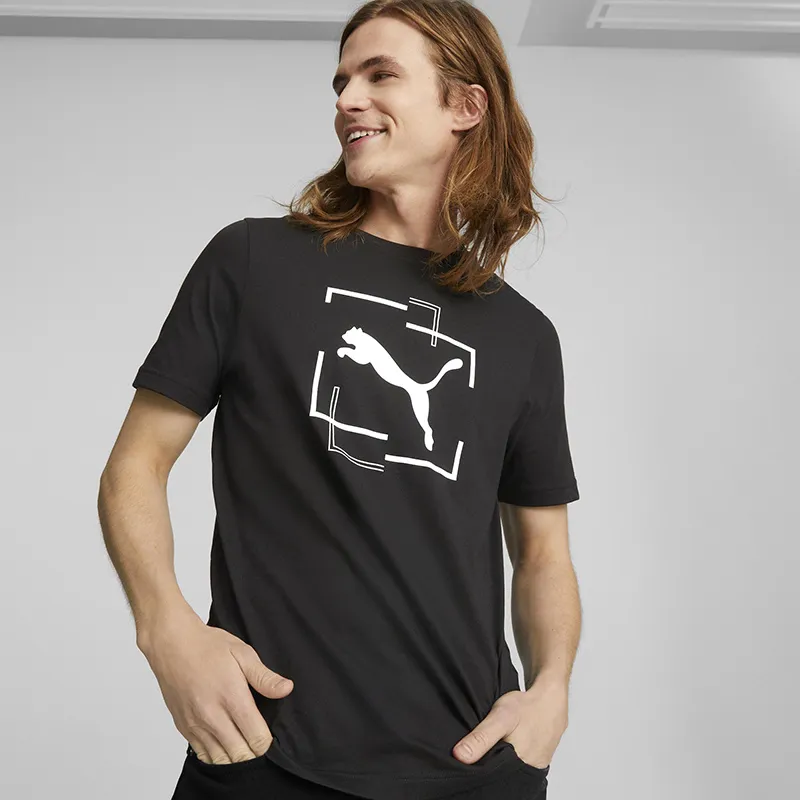 T-shirt Homme Cat Grafic Puma - Noir-0