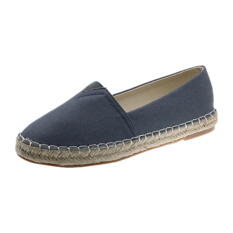 Espadrilles Femme Basic - Gris-0