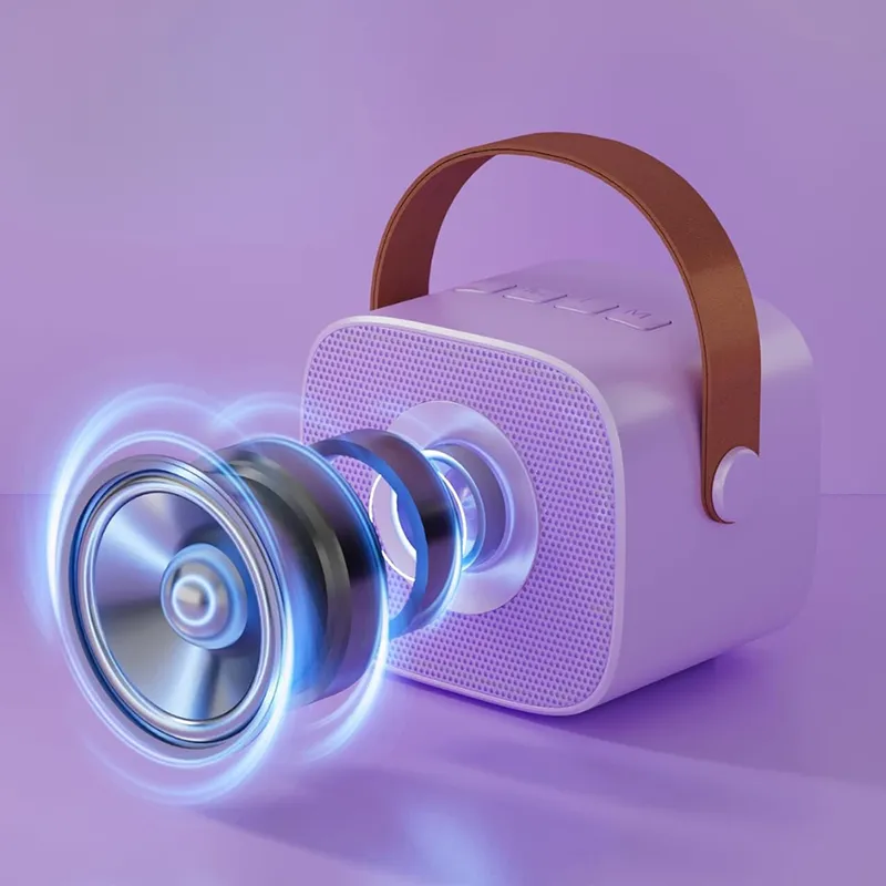 Kit Karaoké portable avec enceinte led Violet - 36m+-2
