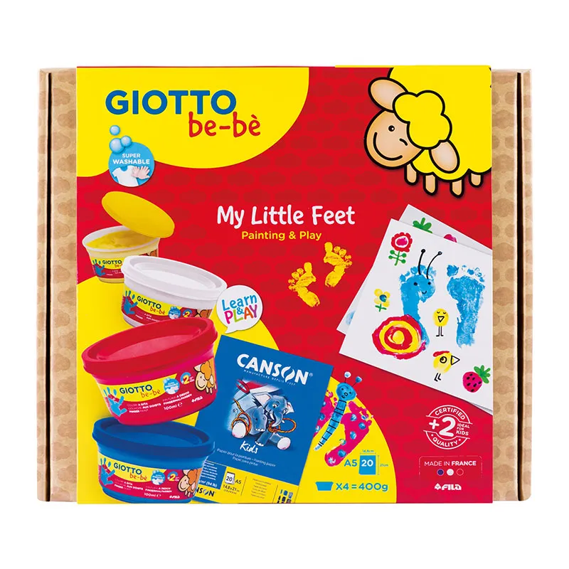 Kit créatif Peinture au doigt My Little Feet Be-bè - 5pcs-2