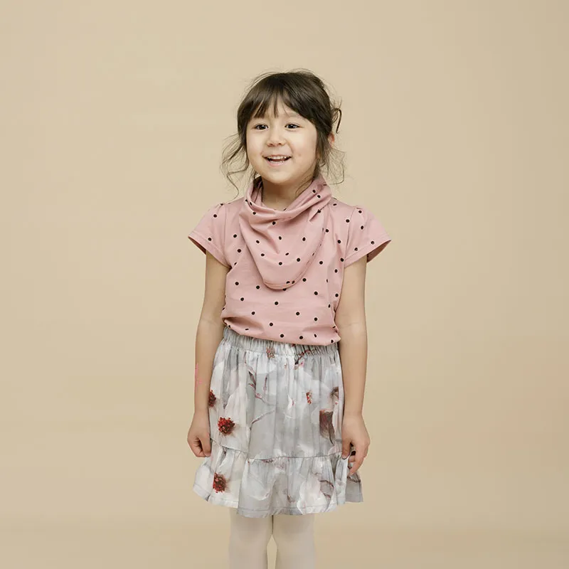 T-shirt MC Pois - Rose/Noir-1