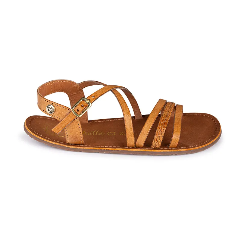 Sandales Barefoot Cuir - Naturel-0