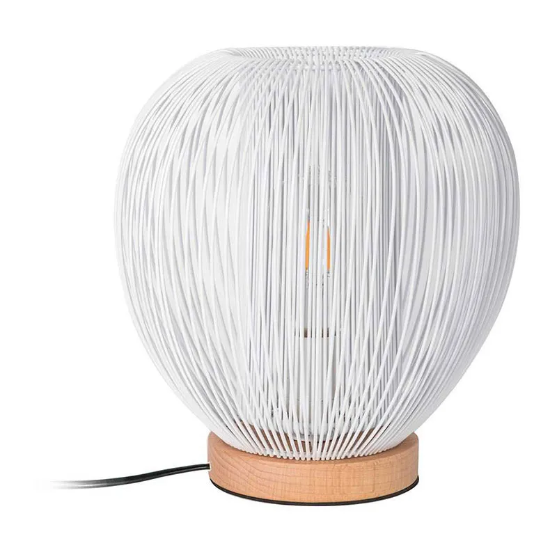 Lampe à poser filaire Blanc - 27,5x27,5x27,5cm-0