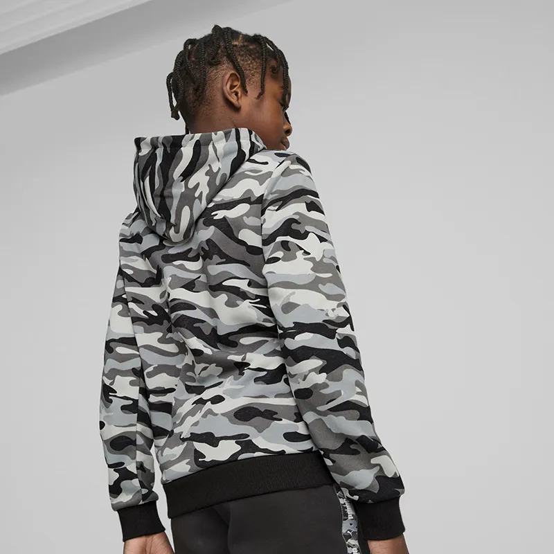 Sweat à capuche Garçon Essentials Camo Puma - Noir-5