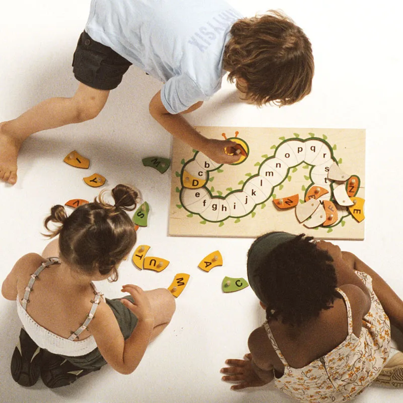 Puzzle encastrement Chenille Alphabet 26pcs - 36m+-1