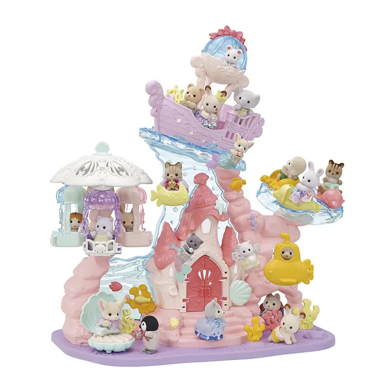 Château des sirènes & 3 bébés - 30pcs-0