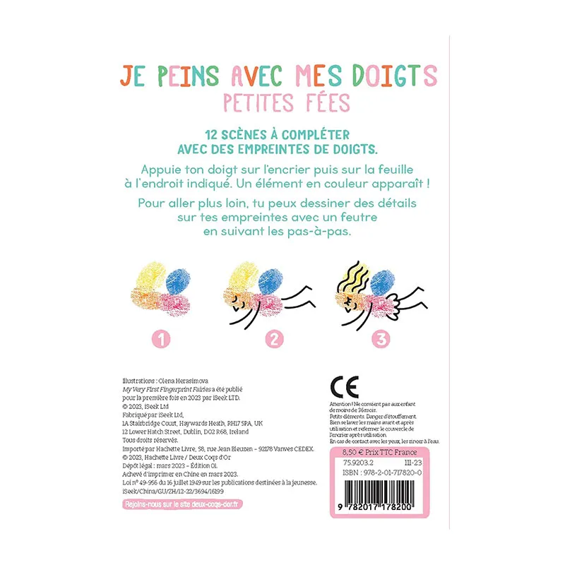 Je peins avec les doigts Petites fées - 4+-1