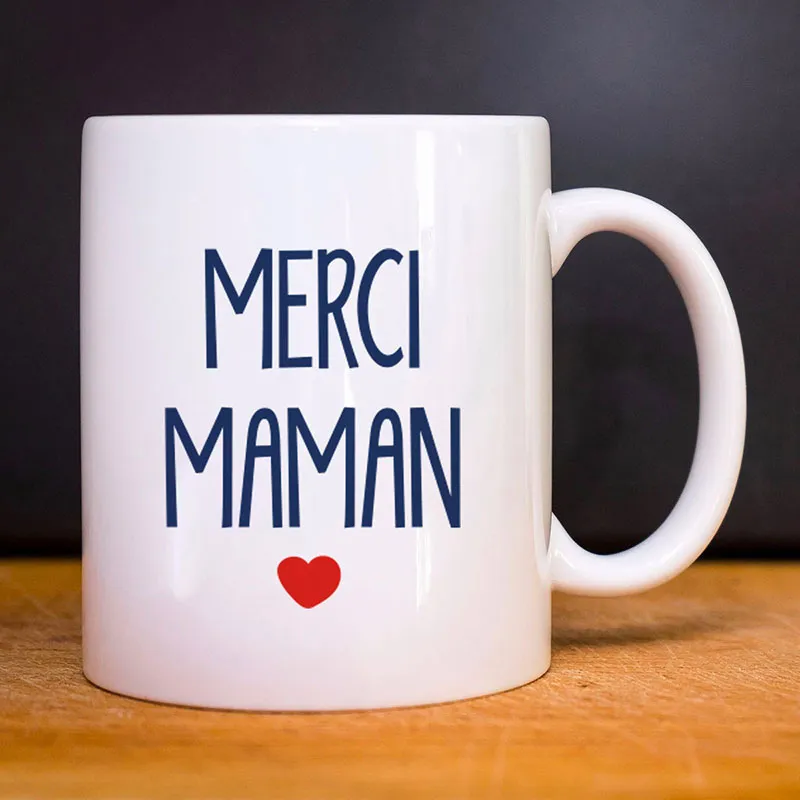 Mug Merci Maman - Blanc-0