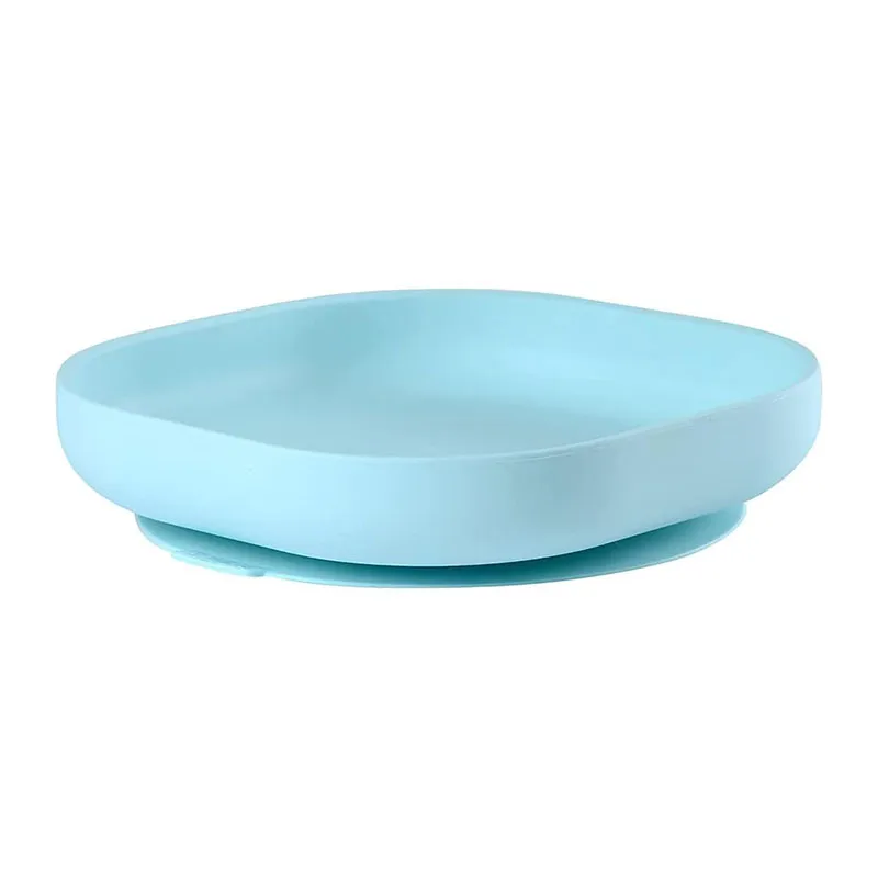 Assiette Silicone ventouse Light Blue - 6m+-0