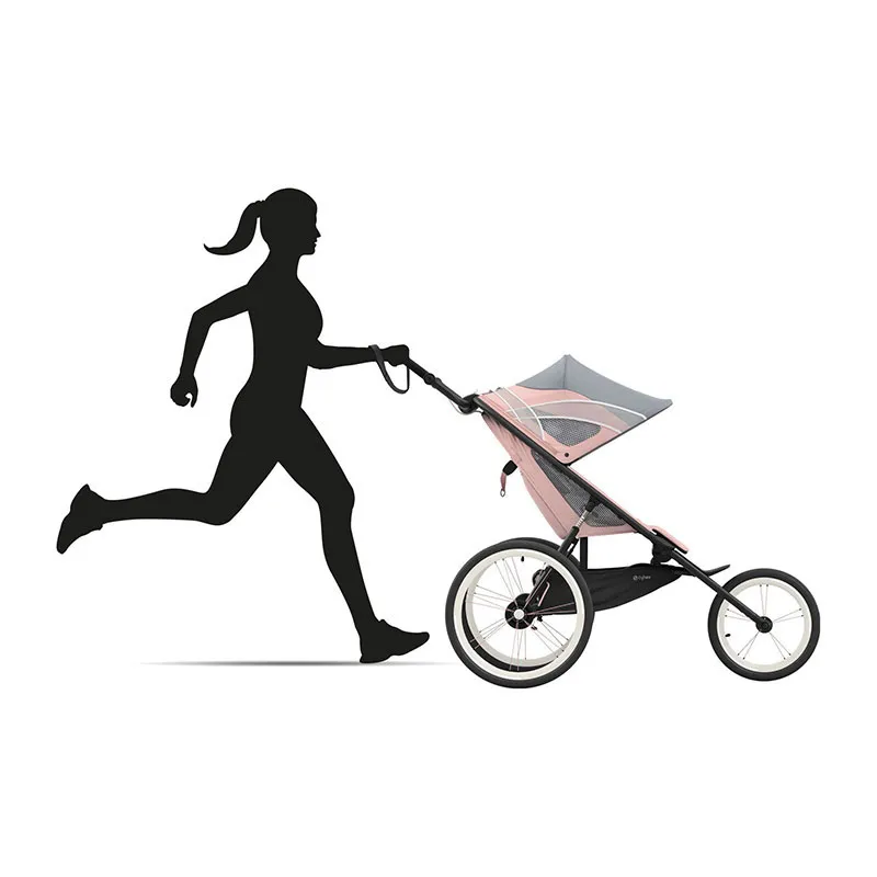 Poussette Running Avi Black Pink/Silver Pink - 6m+-5