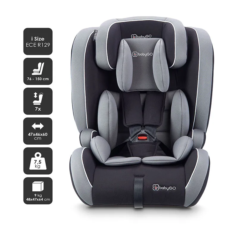 Siège-auto Freefix I-Size/Isofix 76-150cm - Gris-1