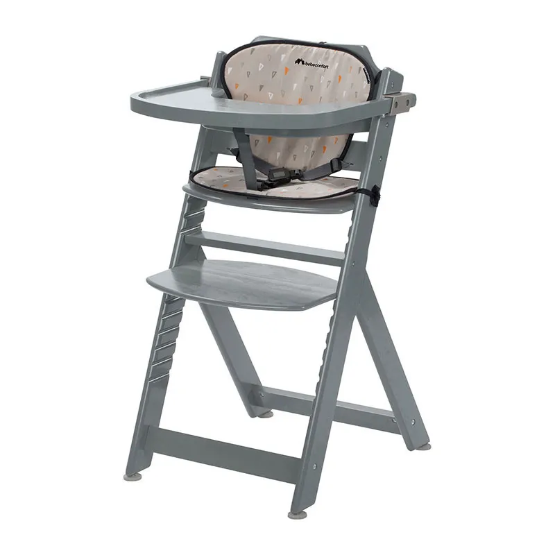 Chaise haute Timba Warm Grey - 6m+-0