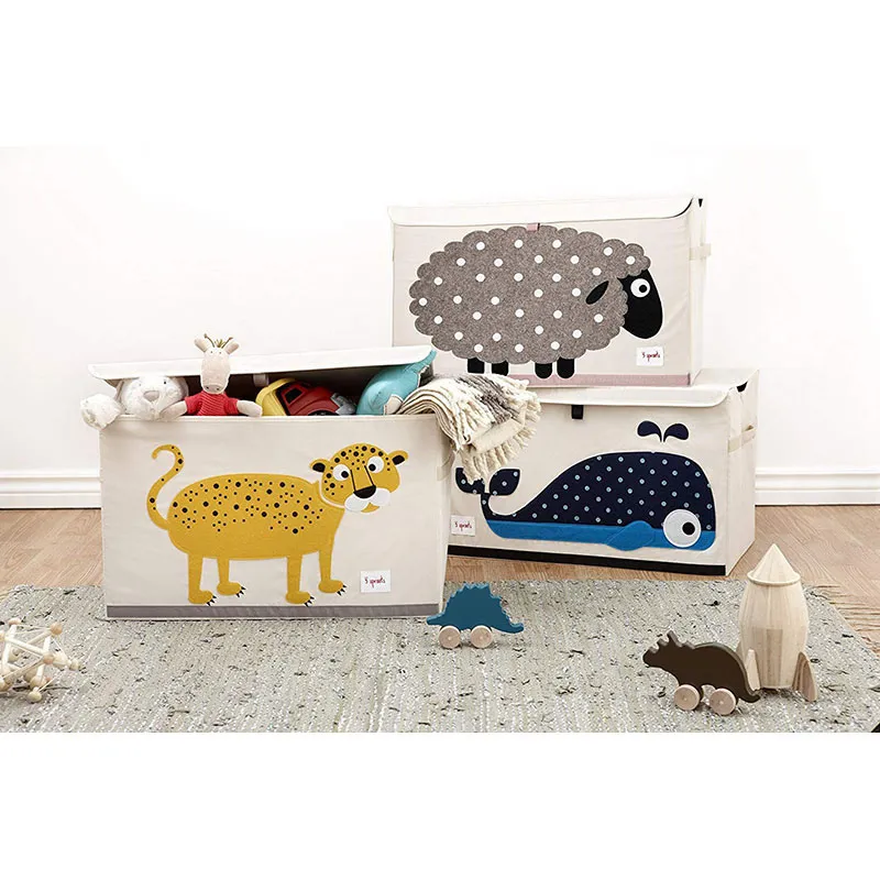 Coffre à jouets Éléphant - 60x38x36cm-3