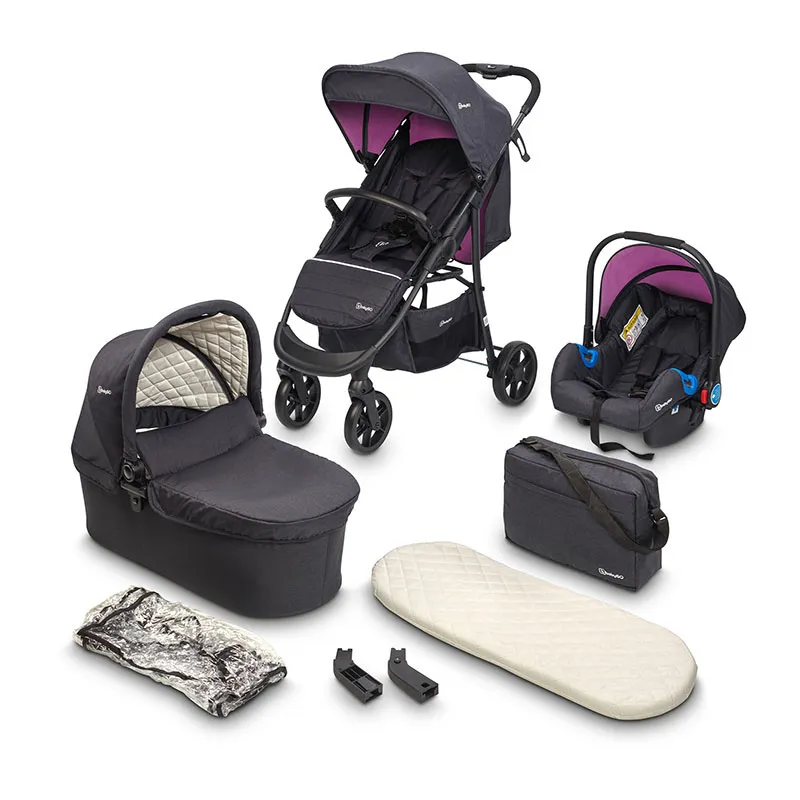 Poussette trio violette online