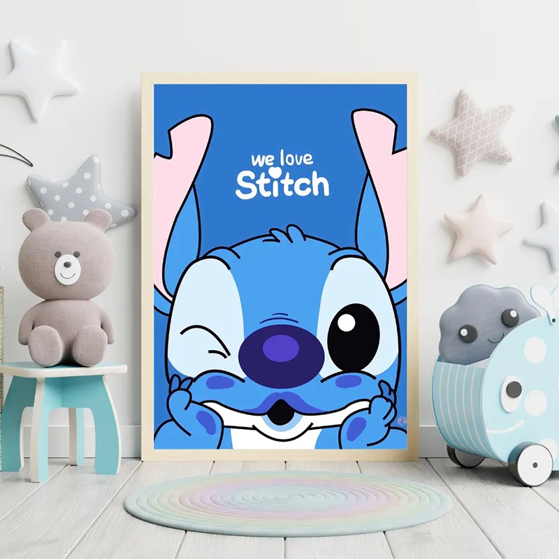 Toile Stitch Bisous - 30x40cm-1