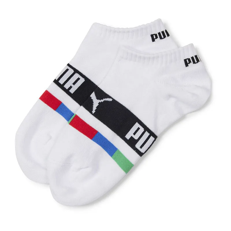 2 paires de chaussettes pour baskets Enfant Puma - Blanc/Multi-2