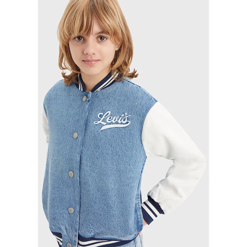 Veste en jean Denim Bomber Junior - Vibecheck-6