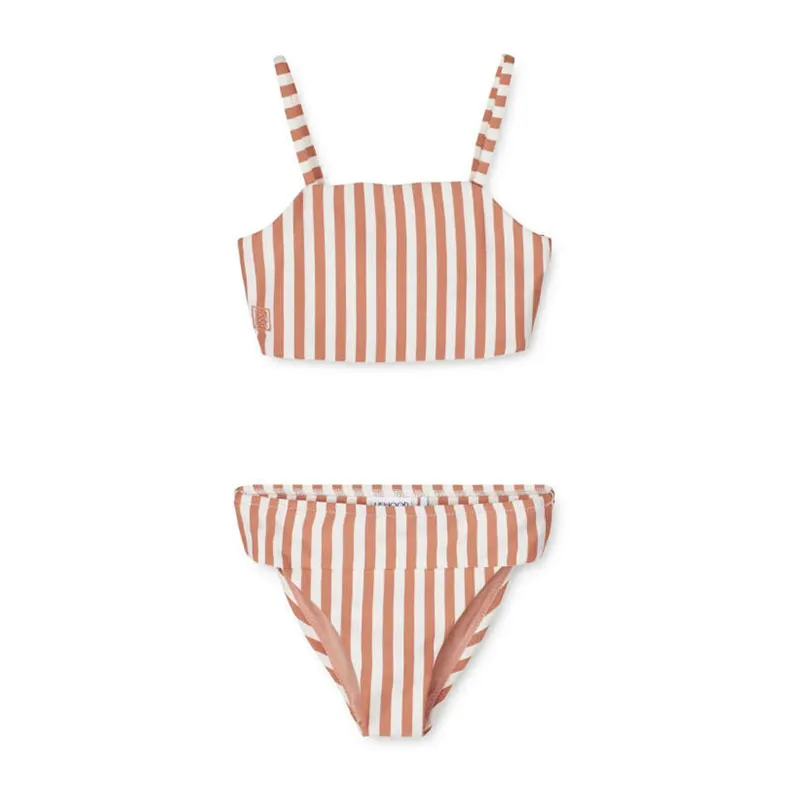 Bikini Lucette Y&D Stripe Tuscany rose & Creme de la creme - Liewood-0
