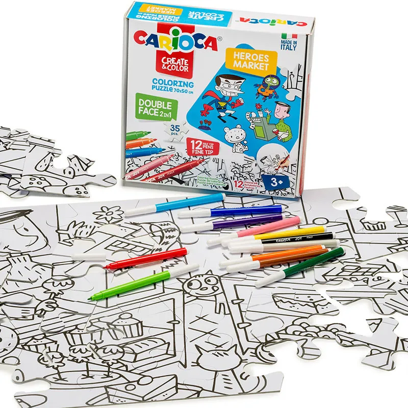 Puzzle à colorier Super-héros - 36m+-1