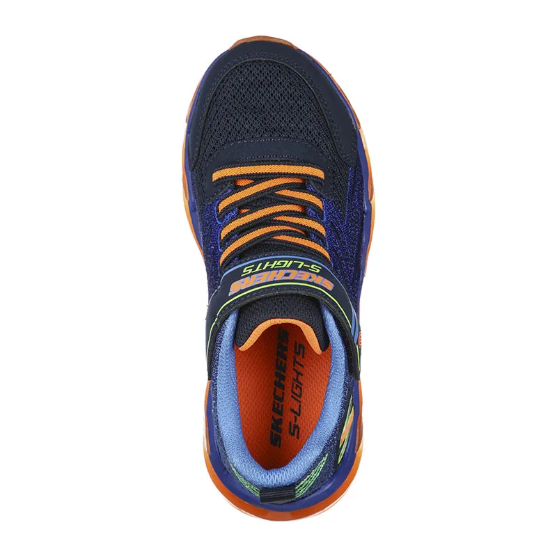 Baskets lumineuses S Lights Mega Surge - Bleu/Orange-3