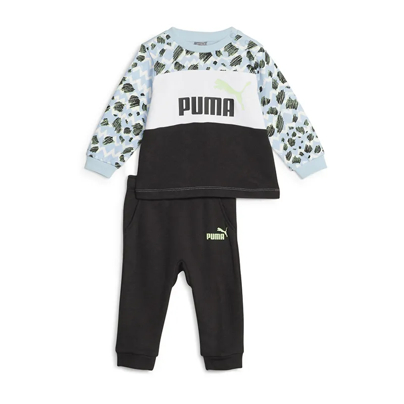 Survêtement Sweat + Jogging Bébé Essential Mix&Match Puma - Noir/Blanc/Bleu-0
