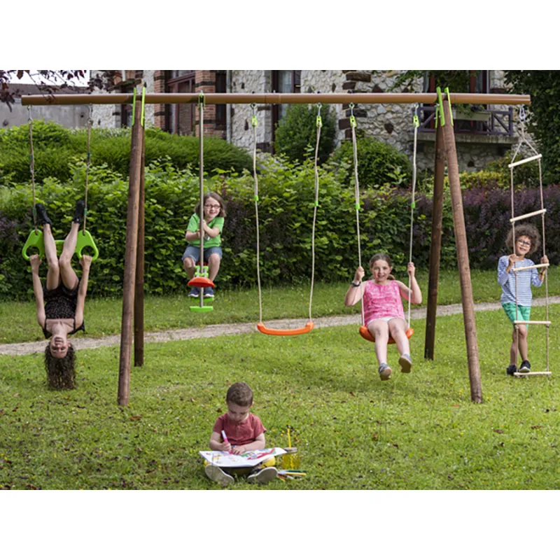 Portique en bois & métal Bayano 2,30m - 9m+-3