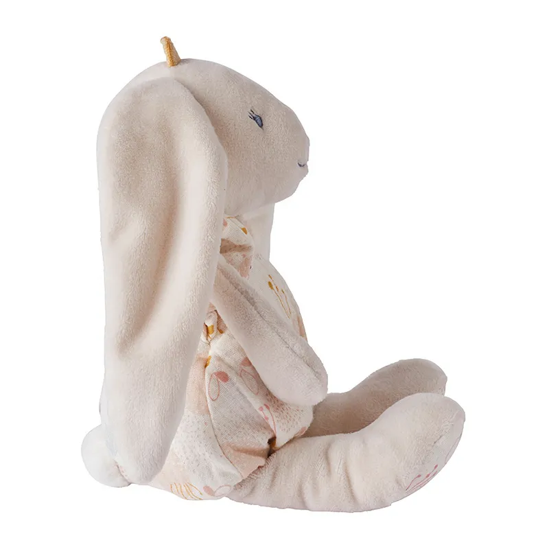 Peluche petite Pili Veloudoux L&J Écru - 32x13x10cm-2