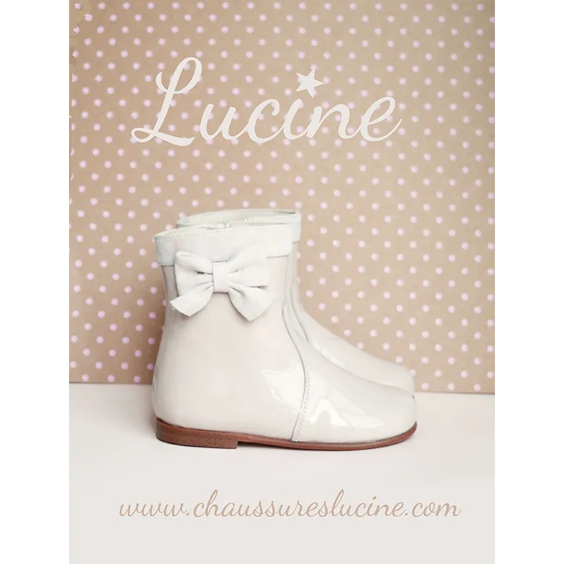 Bottines Boots Héloïse - vernis Rose Nude-1