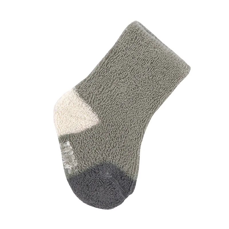 3 paires de Chaussettes Bébé BIO - Anthracite/Olive-4