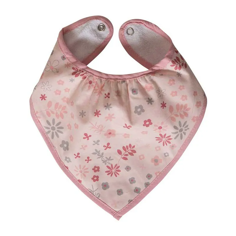 Bavoir Naissance Coton éponge Liberty - 27x27cm-0