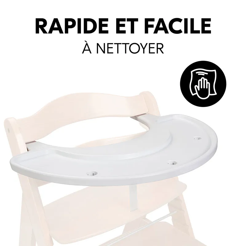 Tablette de jeu pour chaise Alpha /Beta Blanc - 6m+-7