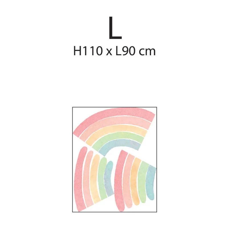 Papier peint préencollé - Arc-en-ciel Design Pastel-5