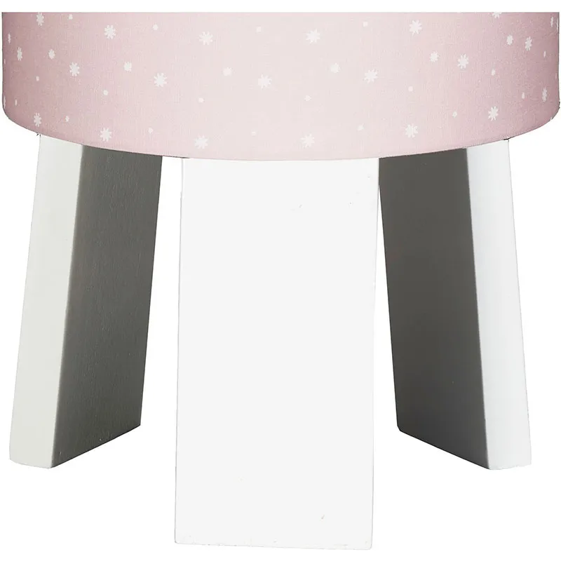 Lampe de chevet Rose/Blanc Mila - Ø16cm-1