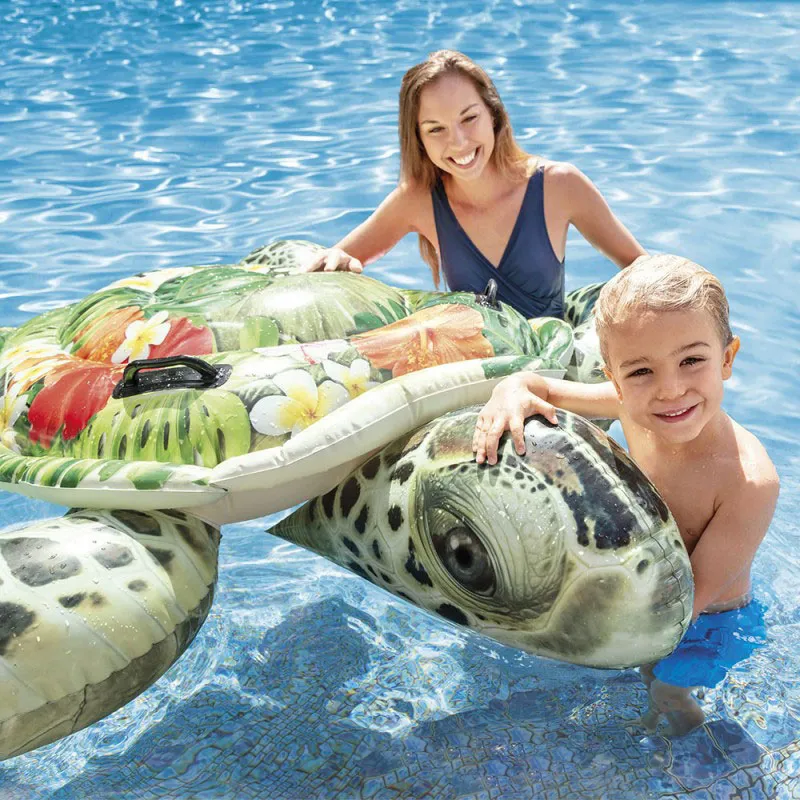Bouée gonflable Tortue Aloha - 191x170cm-1