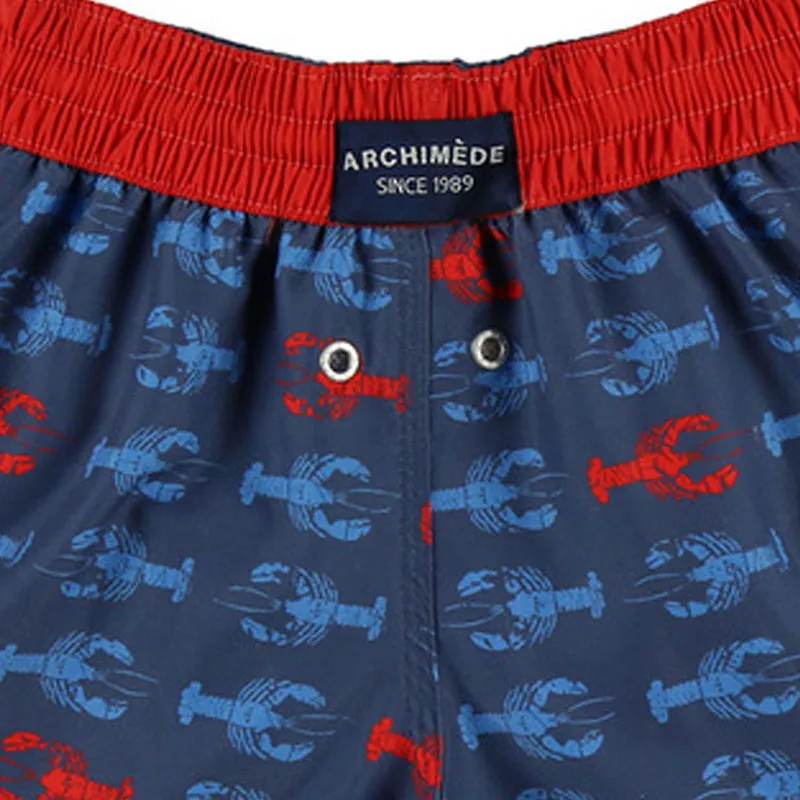 Short de bain Ecrevisse - Bleu/Rouge-2