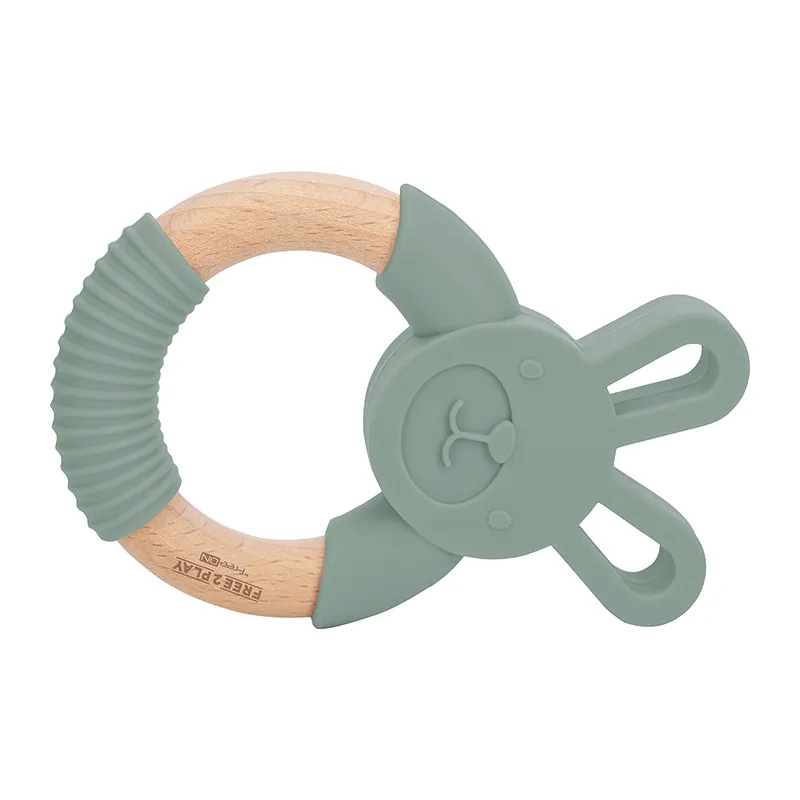 Anneau de dentition Lapin - Vert-0