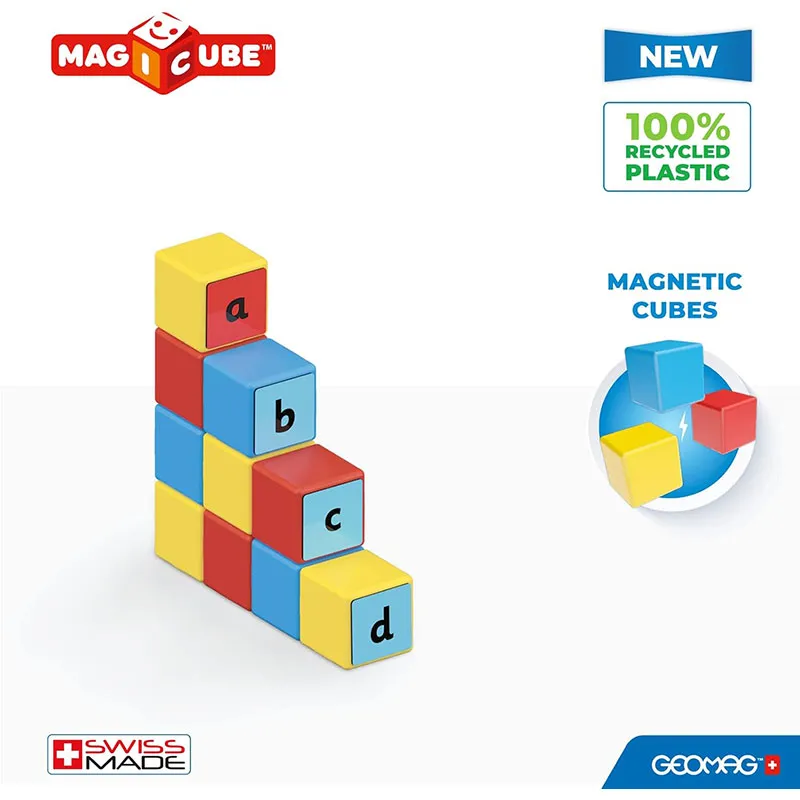 10 Cubes magnét. Word Building 55pcs - 3+-1
