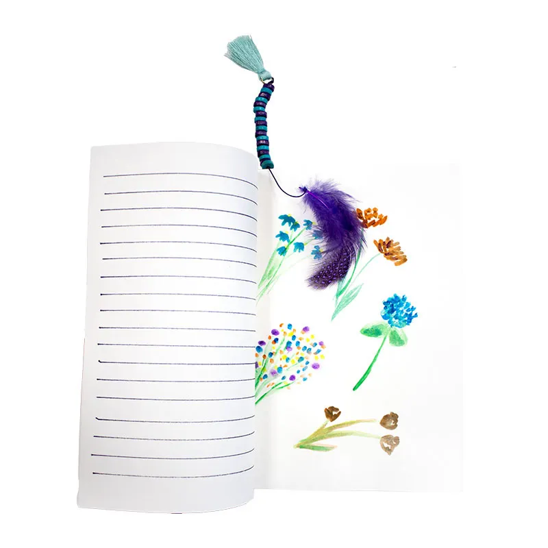 Plumes de pintade Arc-en-ciel 250pcs - 3+-3
