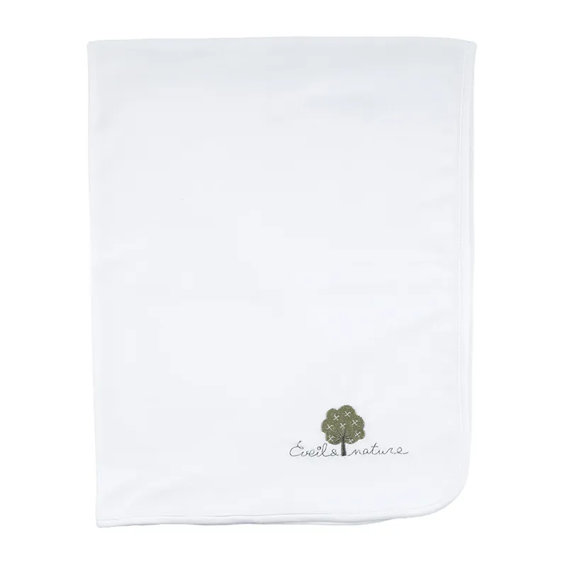 Plaid Coton BIO Blanc - 75x100cm-0