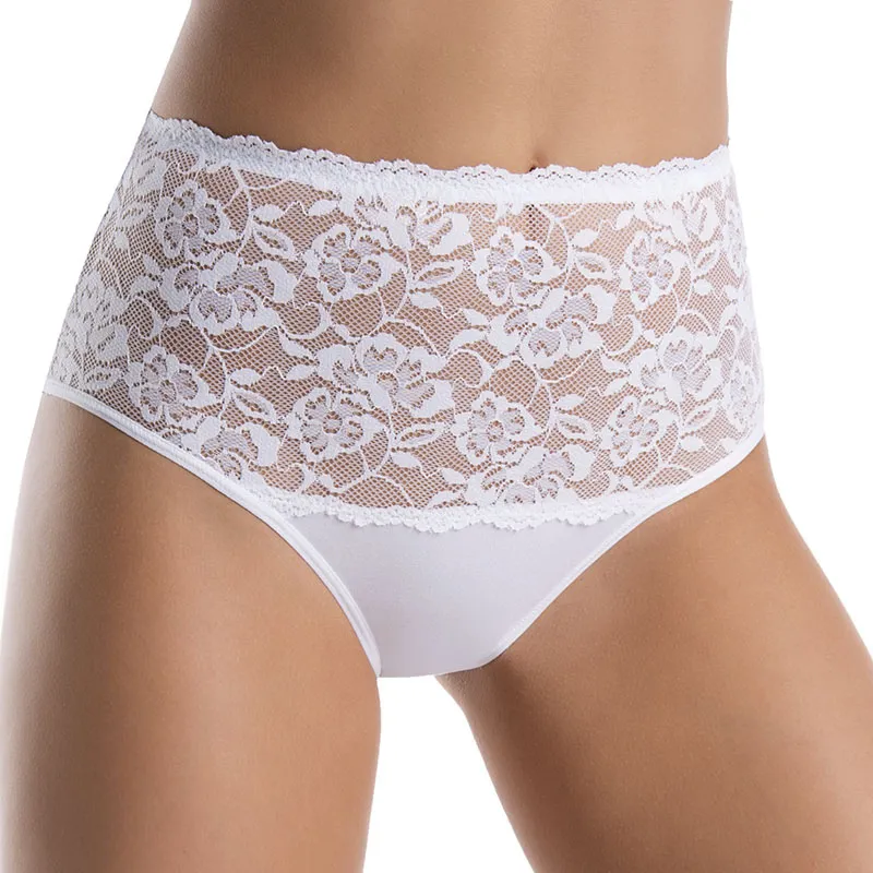 3 Culottes taille haute Violetta - Blanc-1