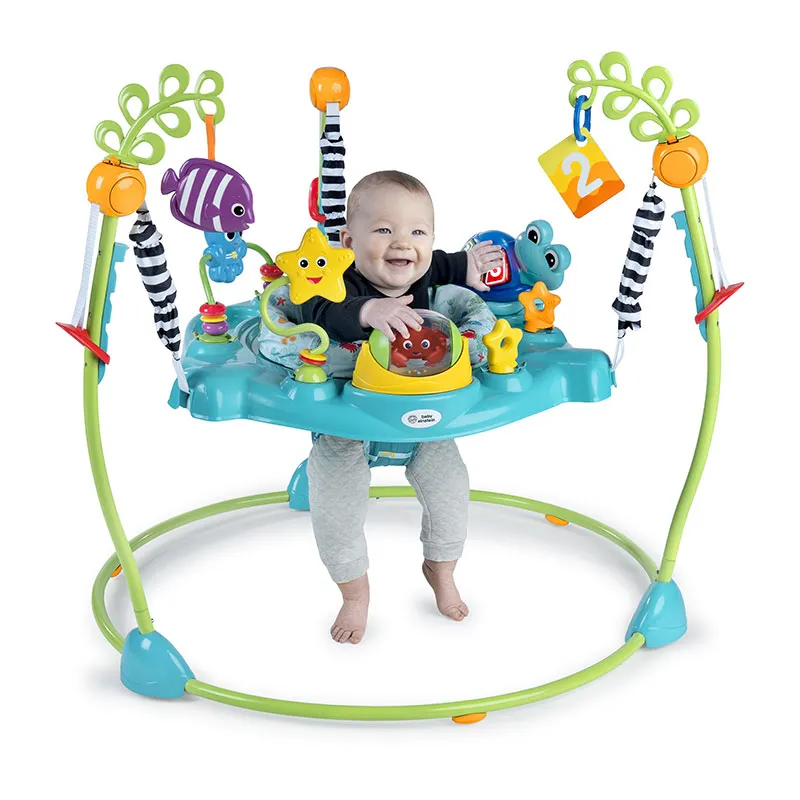 Sauteur 2en1 avec centre d'activités Ocean explorers - 6m+-1