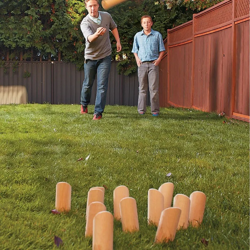 Jeu de quilles nordiques en bois - 6+-3